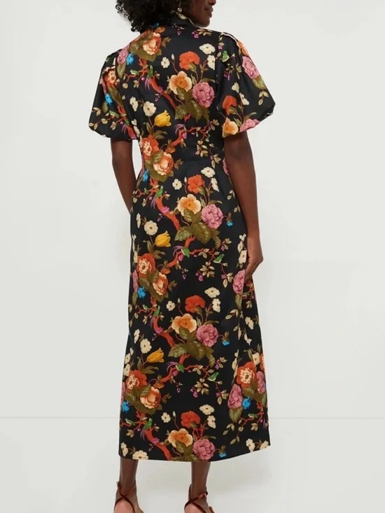 Tuckernuck delaney dress in baroque floral - Picture 4 of 15